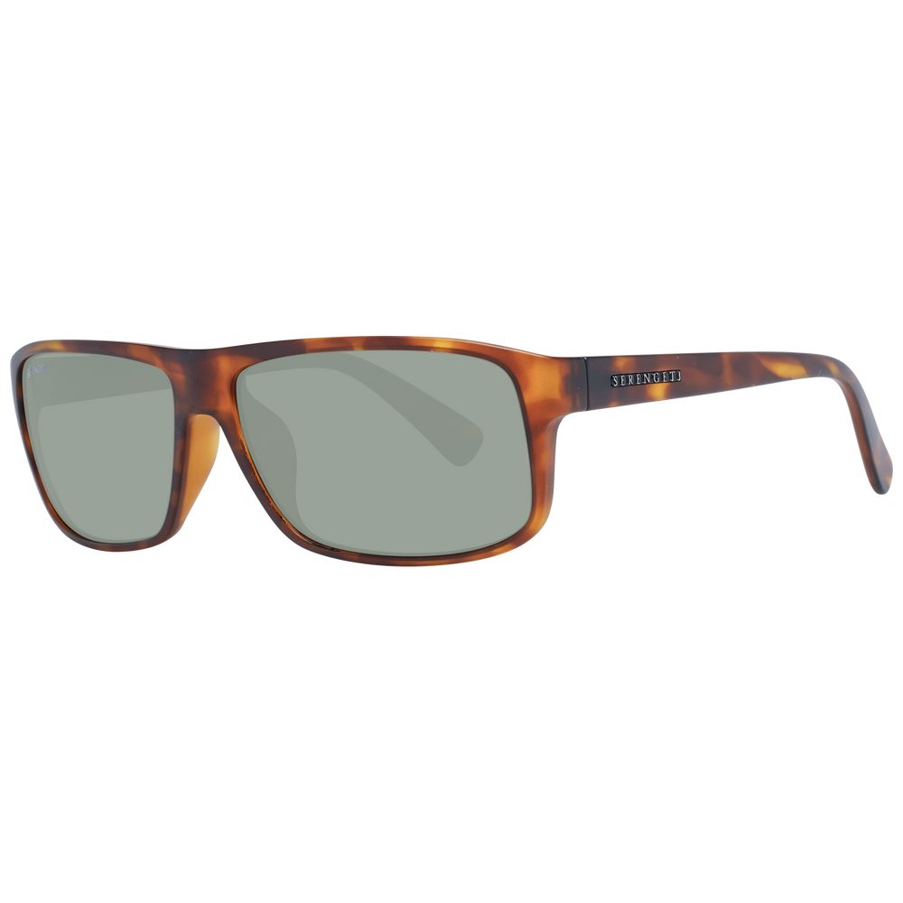 Serengeti Brown Plastic Sunglasses - Luxe Marca
