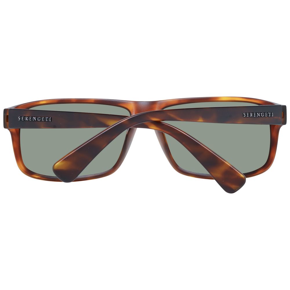 Serengeti Brown Plastic Sunglasses - Luxe Marca