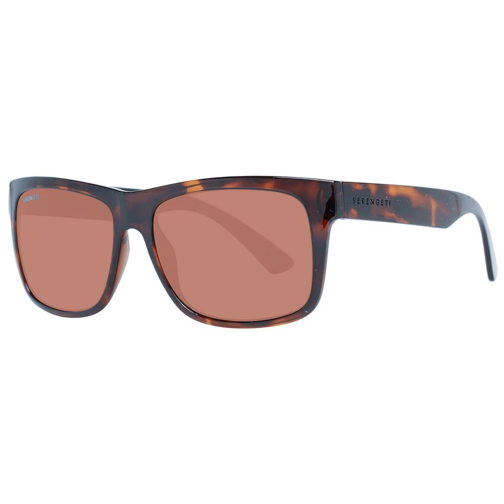 Serengeti Brown Plastic Sunglasses - Luxe Marca