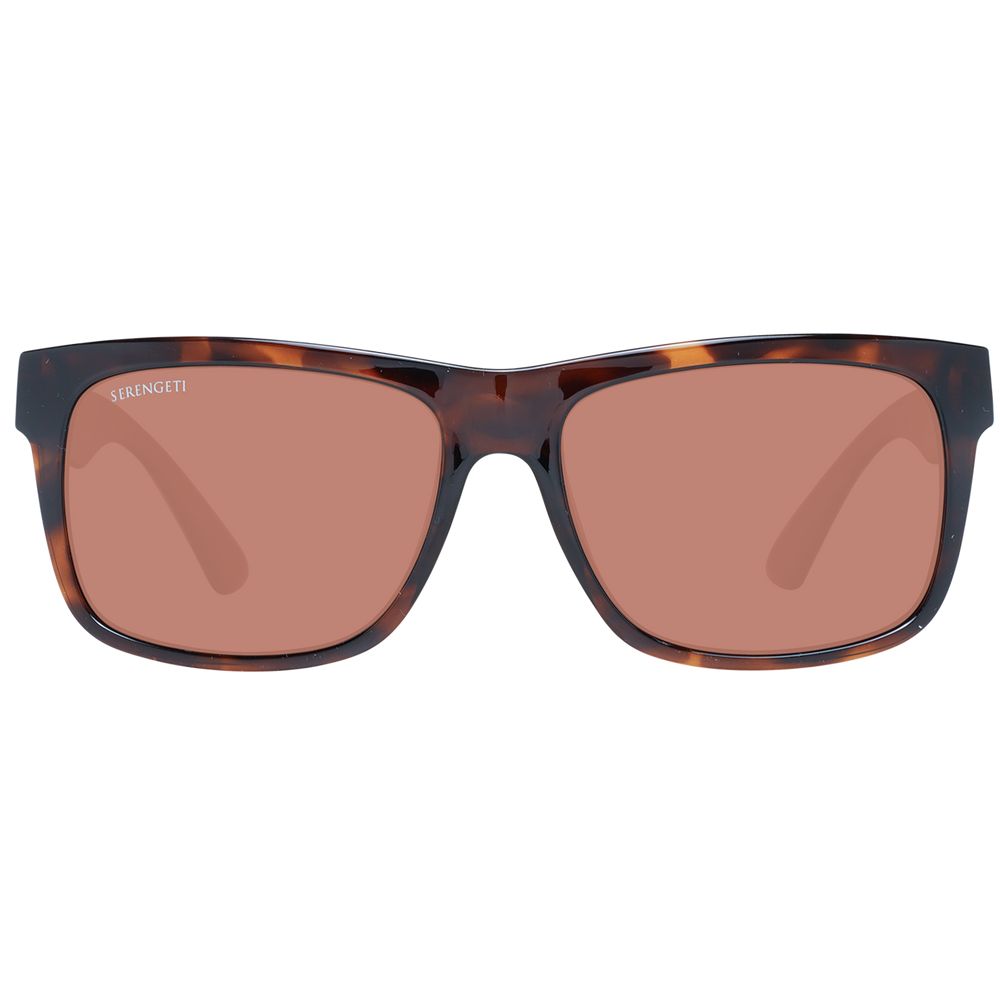 Serengeti Brown Plastic Sunglasses - Luxe Marca