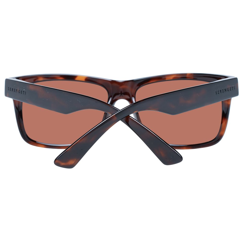 Serengeti Brown Plastic Sunglasses - Luxe Marca