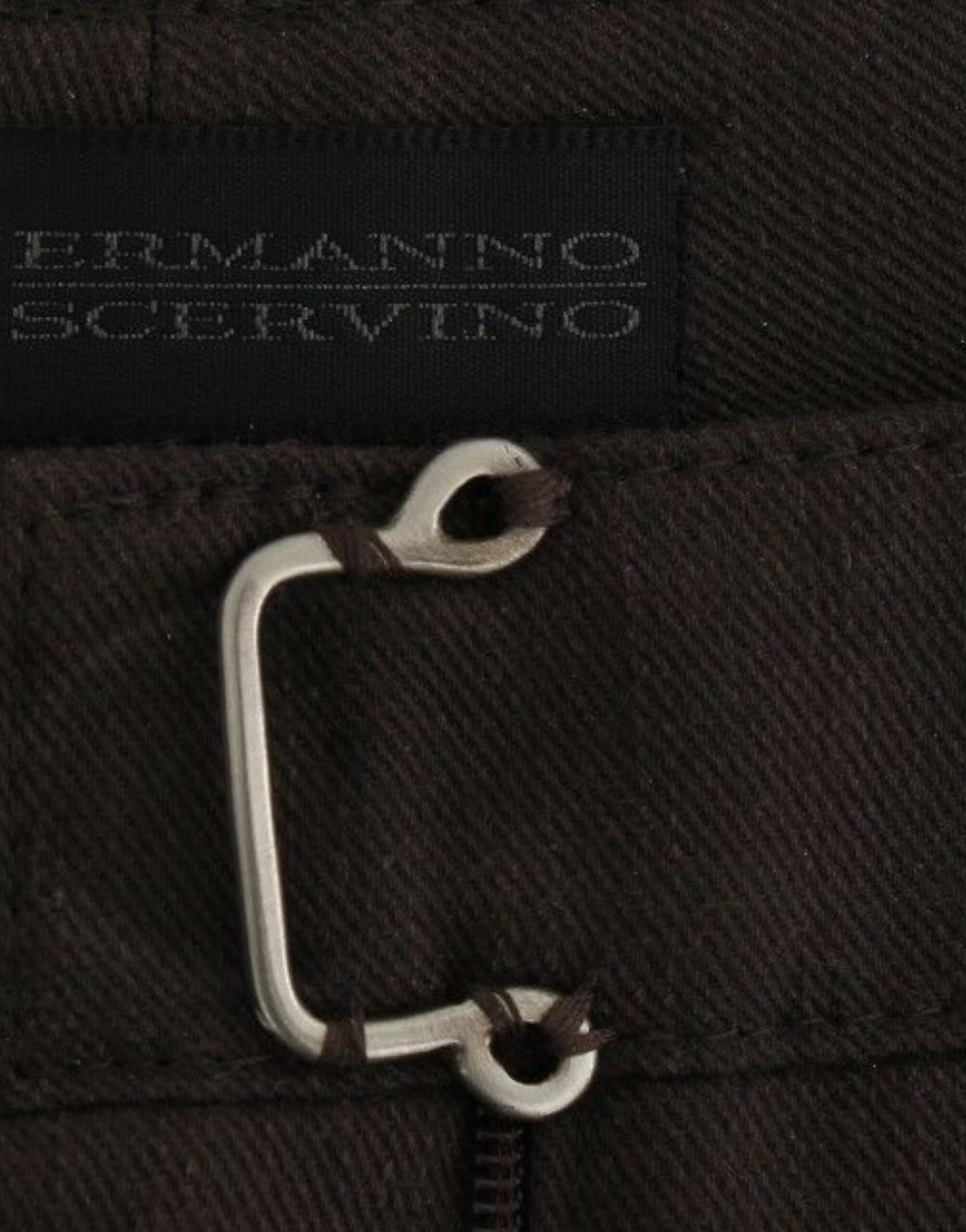 بنطلون جينز كاجوال من Ermanno Scervino بني اللون من قماش الكاكي
