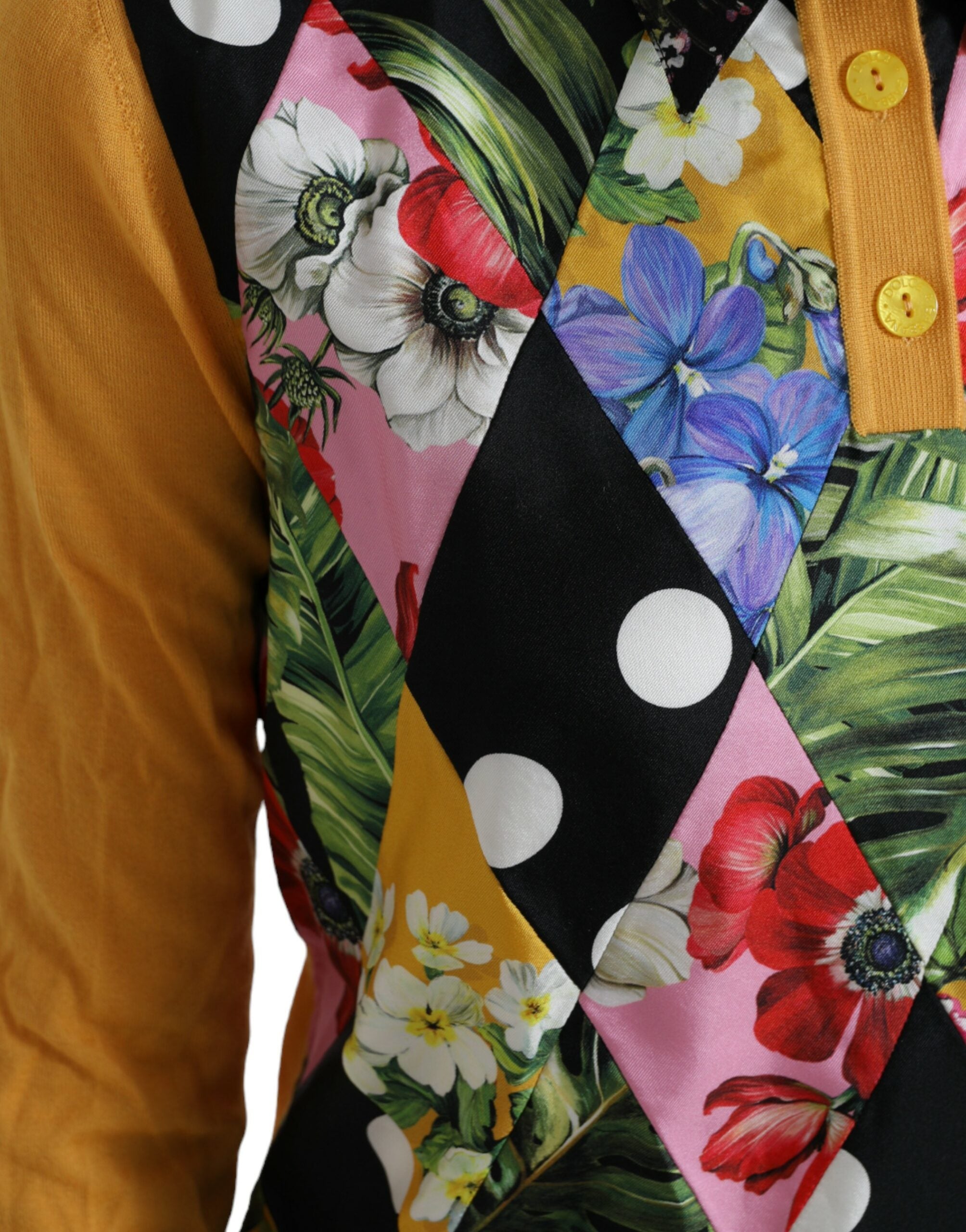 سترة هنلي من الكشمير متعدد الألوان من دولتشي آند غابانا