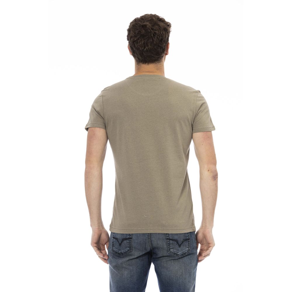 تي شيرت رجالي قطني من Trussardi Action باللون الأخضر