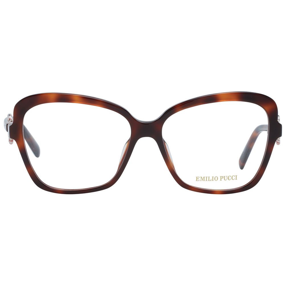 Emilio Pucci Brown Plastic Glasses (Frames) - Luxe Marca