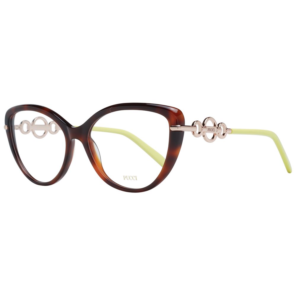 Emilio Pucci Brown Plastic Glasses (Frames) - Luxe Marca
