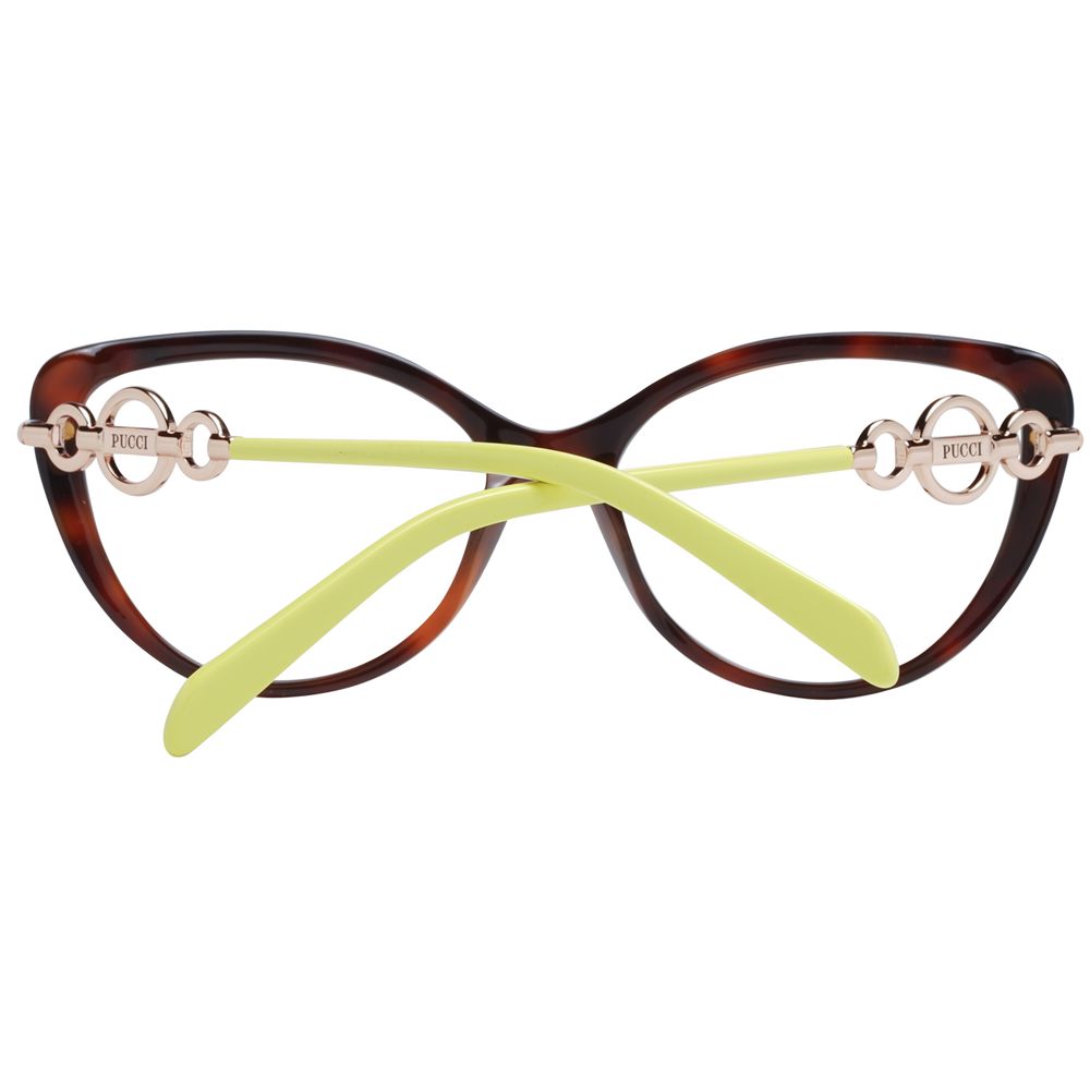 Emilio Pucci Brown Plastic Glasses (Frames) - Luxe Marca