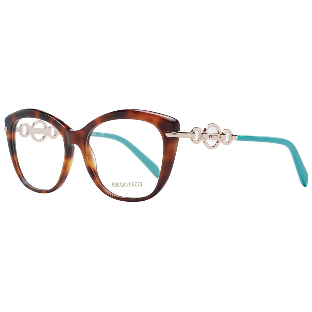 Emilio Pucci Brown Plastic Glasses (Frames) - Luxe Marca