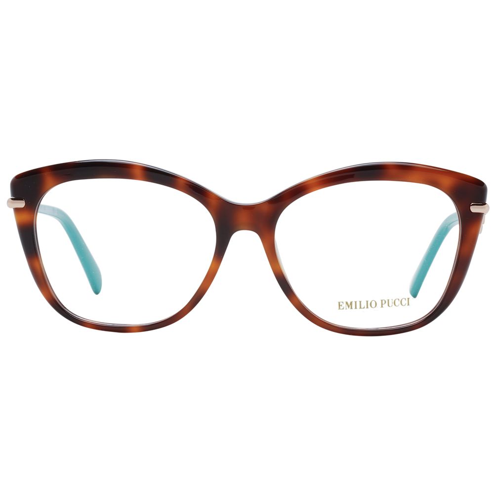 Emilio Pucci Brown Plastic Glasses (Frames) - Luxe Marca