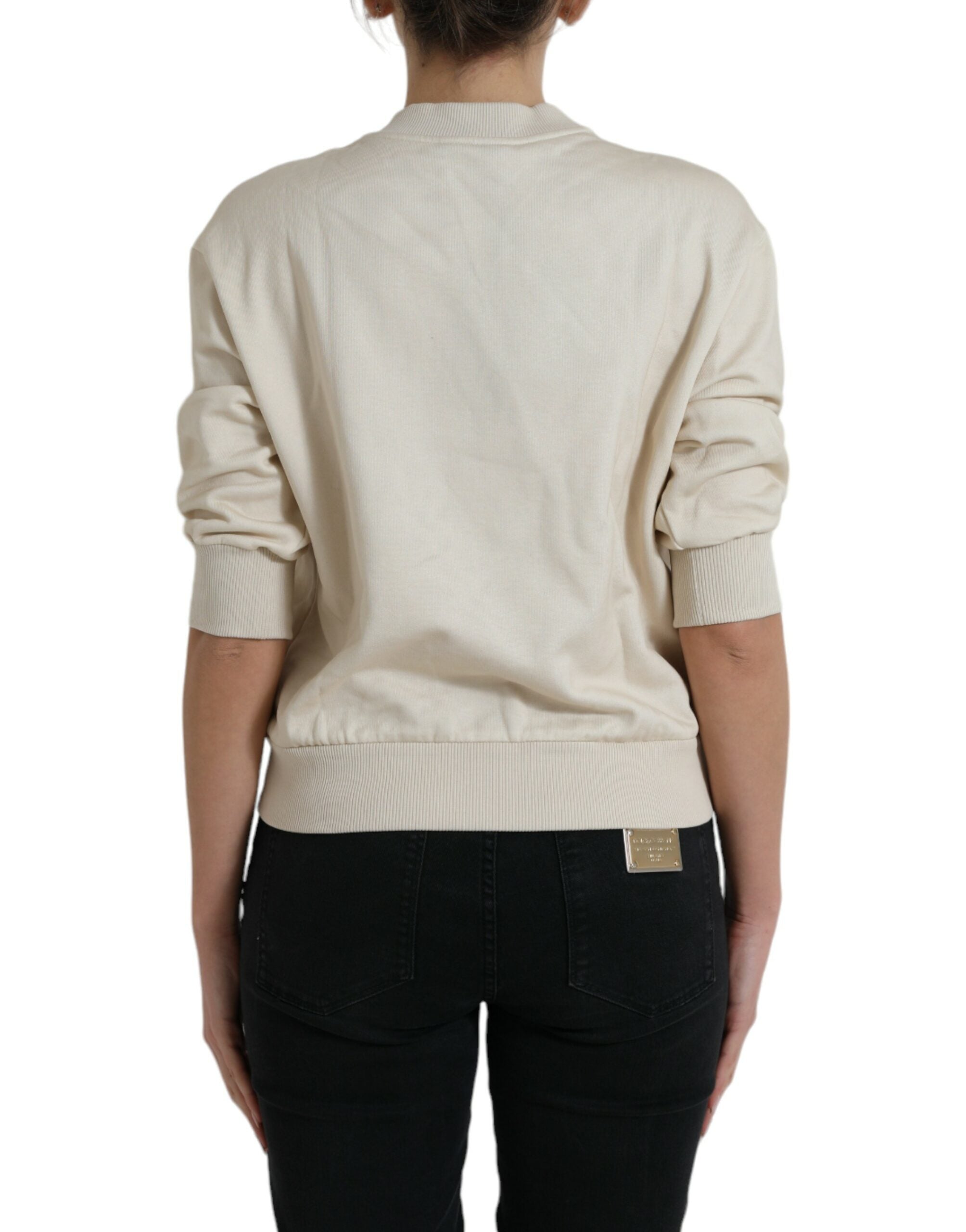 سترة قطنية مطبوعة بنقشة غابة بيج من دولتشي آند غابانا