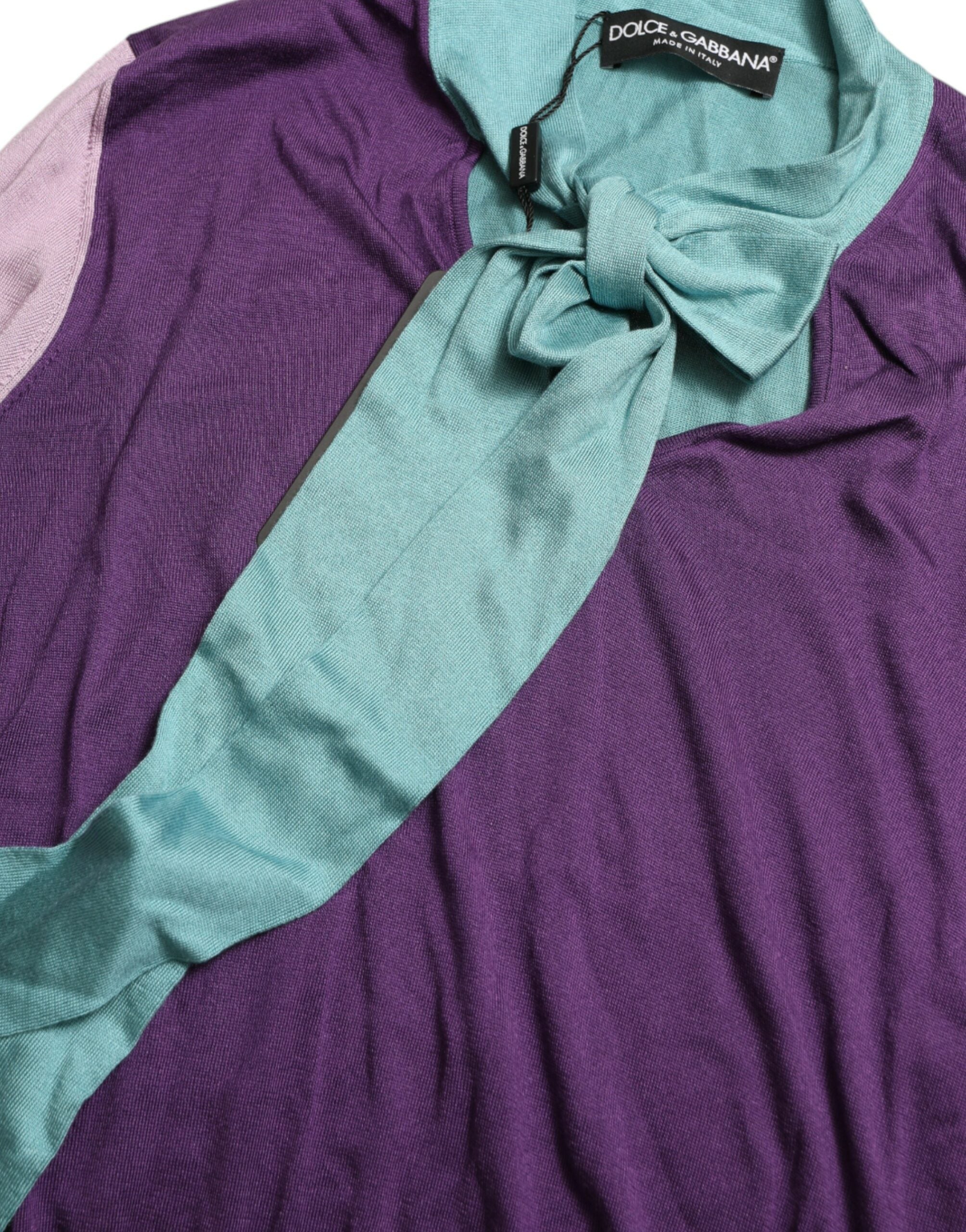 سترة دولتشي آند غابانا متعددة الألوان مع فيونكة