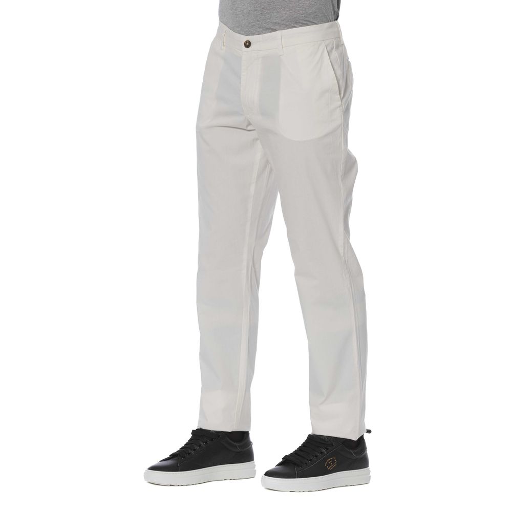 White Cotton Men Pants