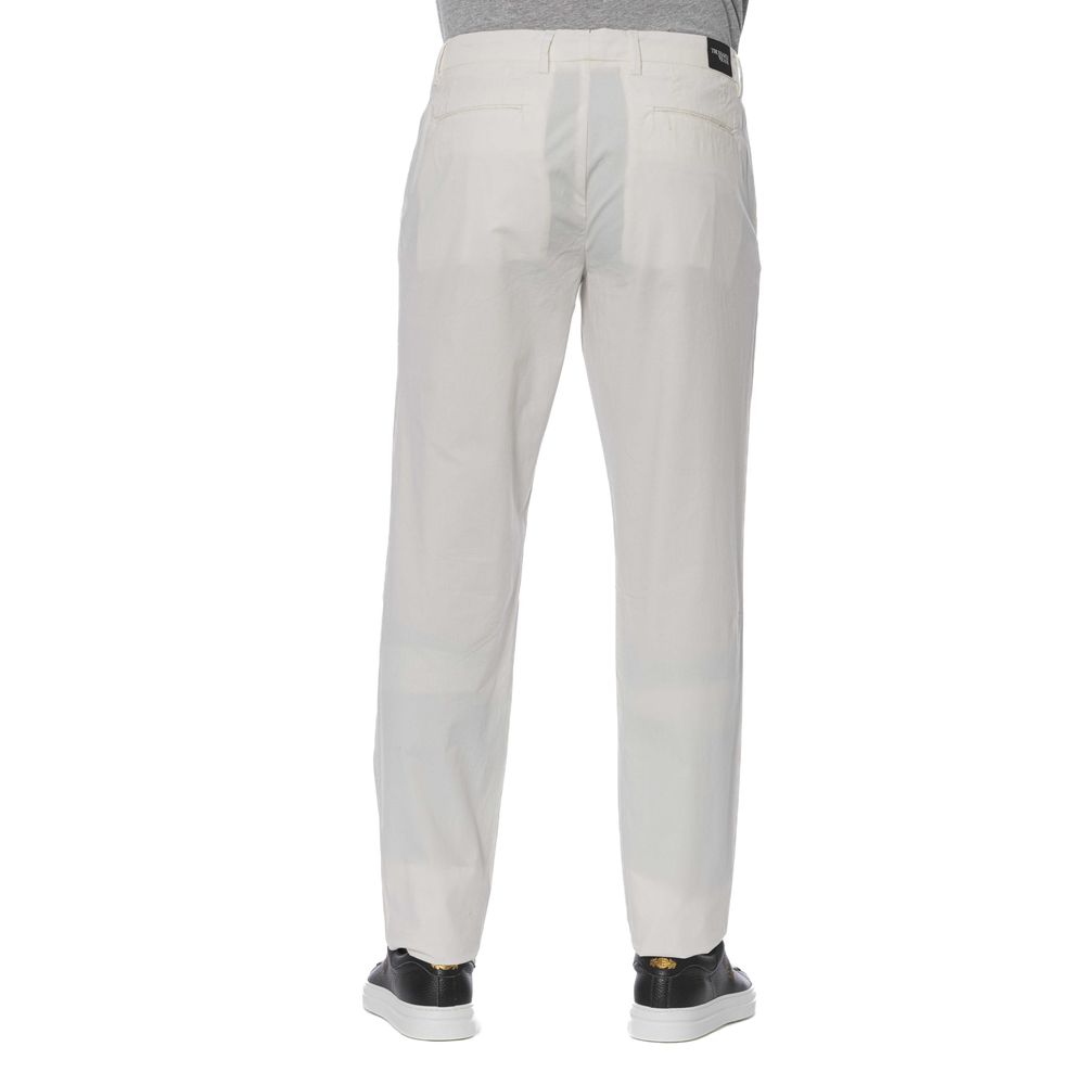 White Cotton Men Pants
