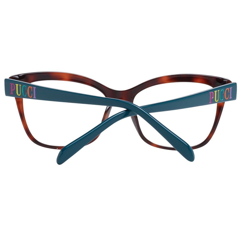 Emilio Pucci Brown Plastic Glasses (Frames) - Luxe Marca