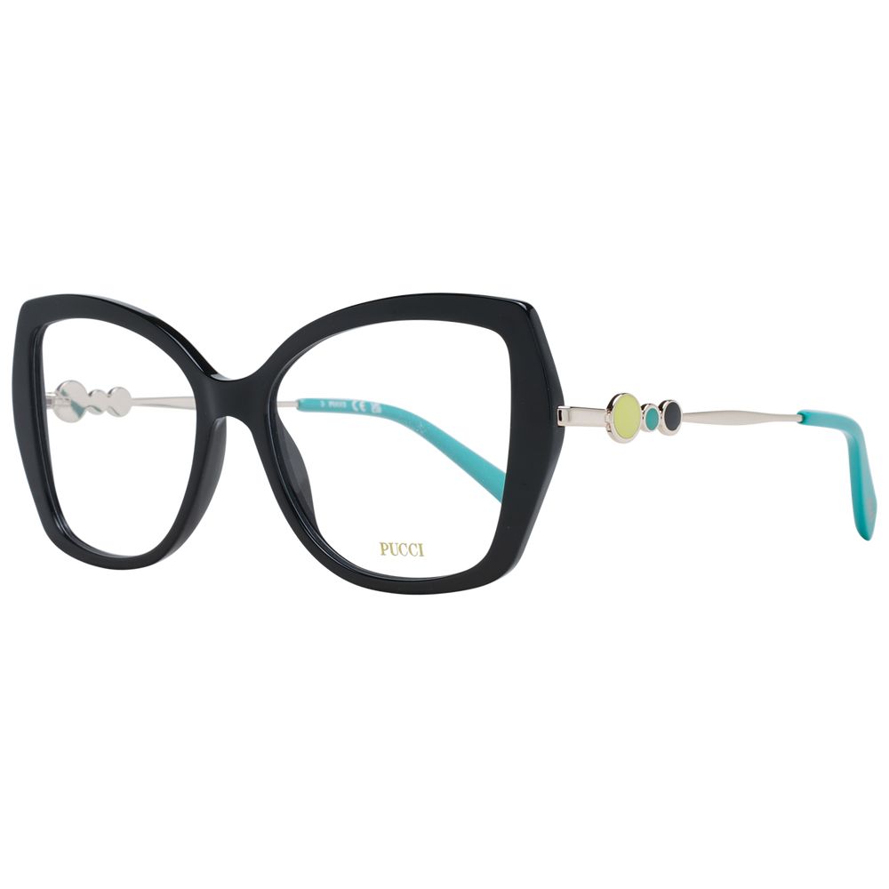Emilio Pucci Black Plastic Glasses (Frames) - Luxe Marca
