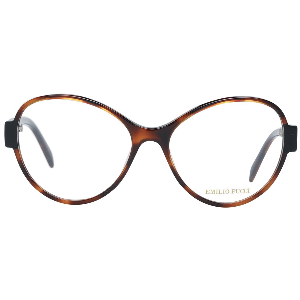 Emilio Pucci Brown Plastic Glasses (Frames) - Luxe Marca