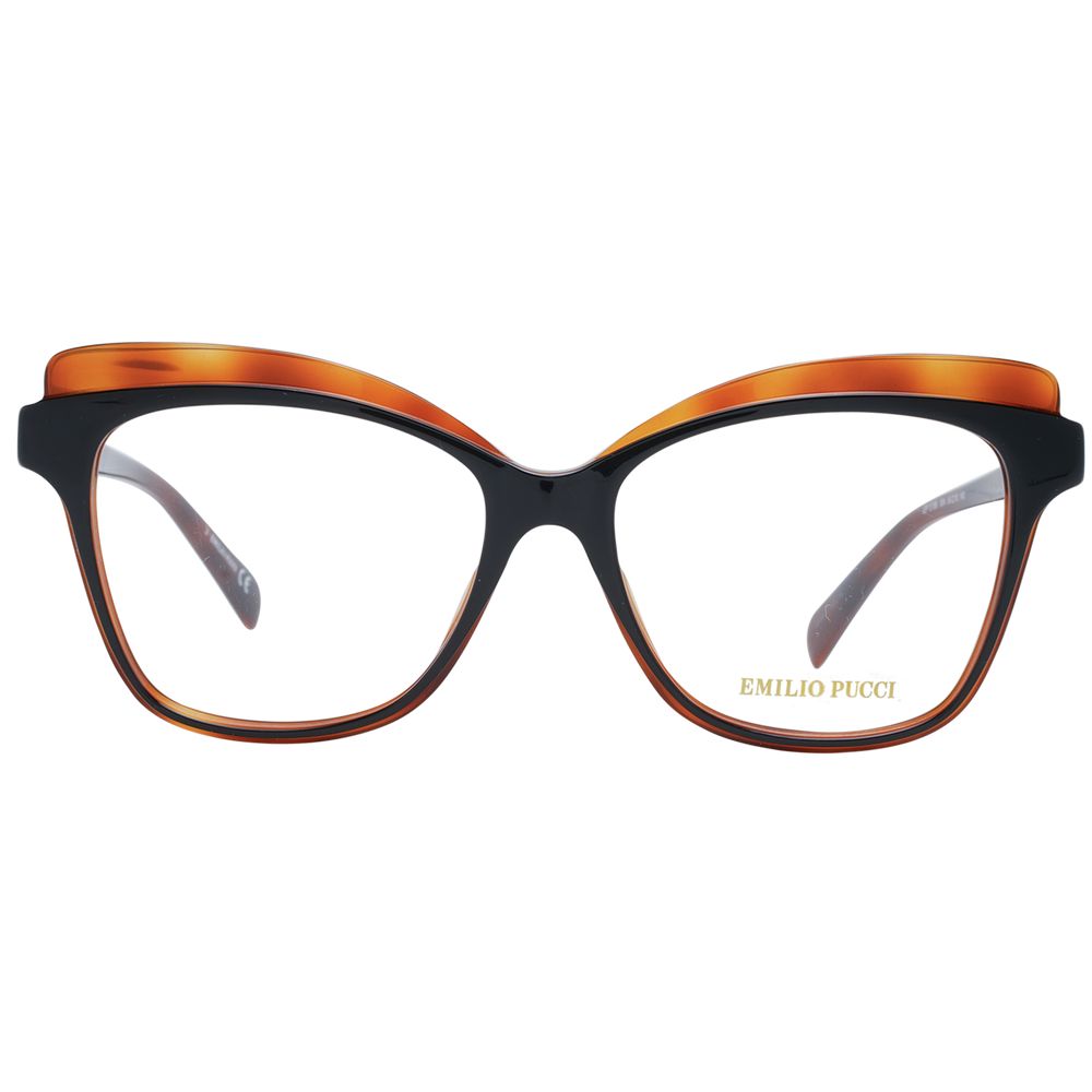 Emilio Pucci Brown Plastic Glasses (Frames) - Luxe Marca