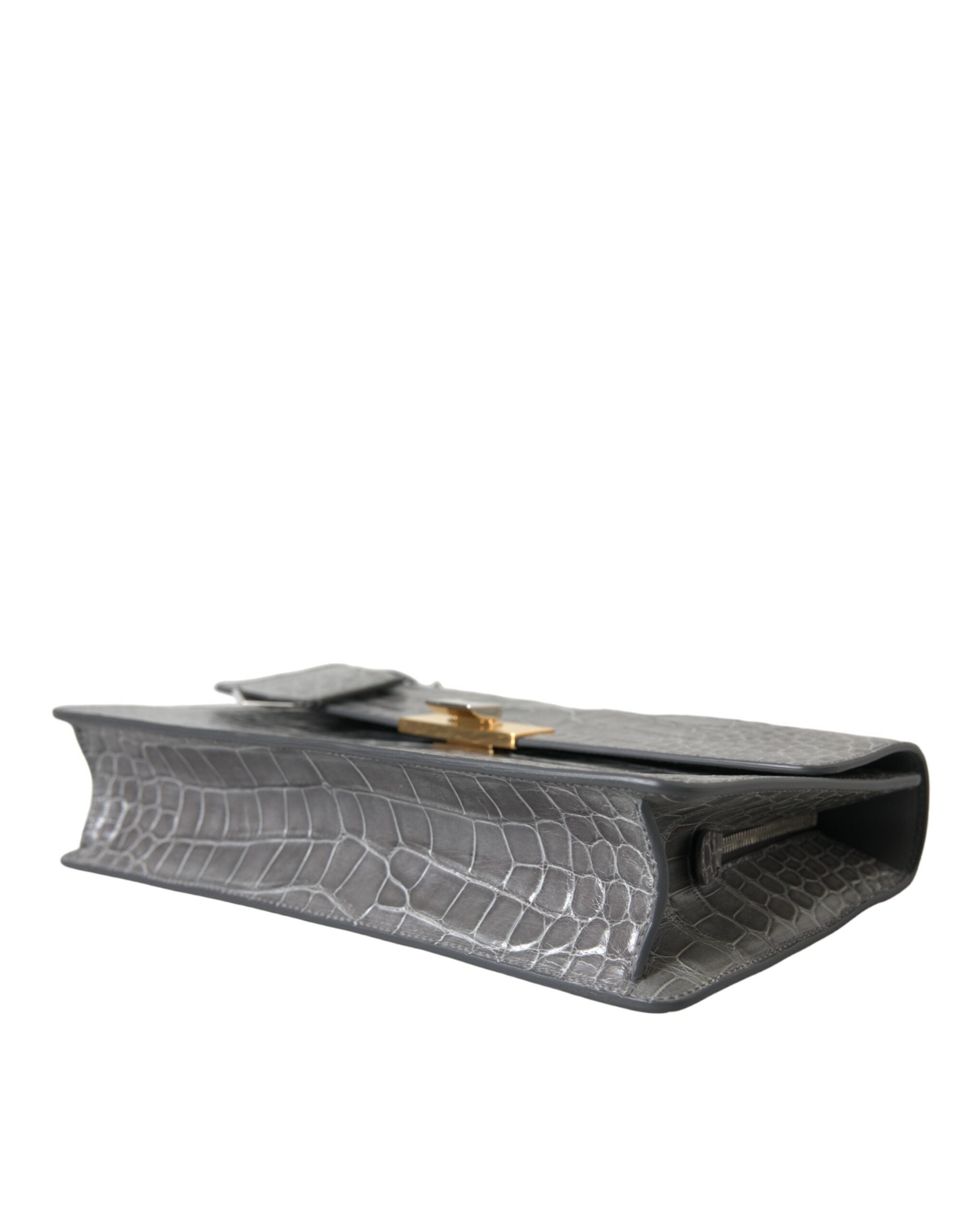 حقيبة يد متوسطة الحجم من Balenciaga باللون الرمادي من الجلد الفاخر