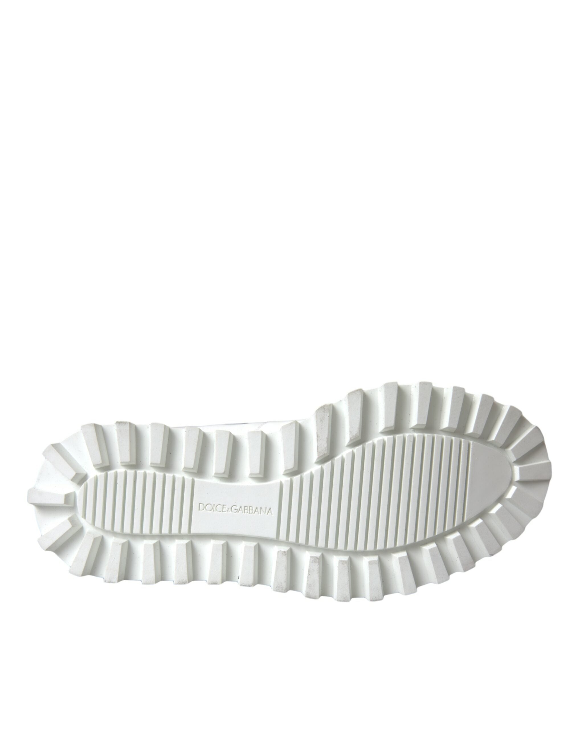حذاء Dolce & Gabbana White Vulcano Trekking للرجال ذو الكاحل