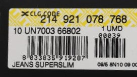 بنطلون جينز رمادي قطني فائق النحافة من كوستيوم ناشيونال