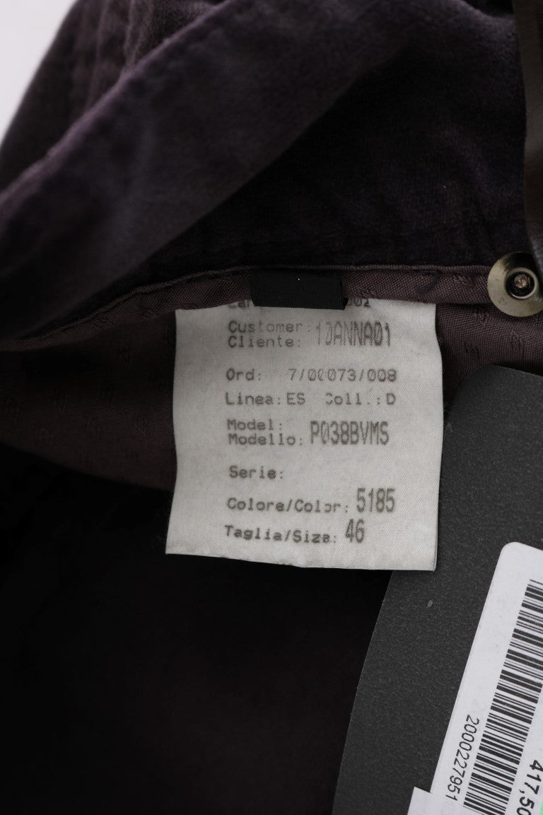 بنطال كاجوال قصير من القطن باللون البني من إيرمانو شيرفينو