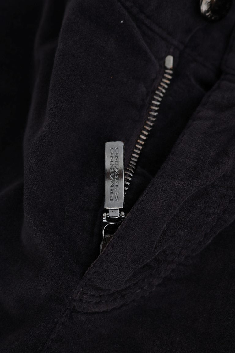 بنطال كاجوال قصير من القطن باللون البني من إيرمانو شيرفينو