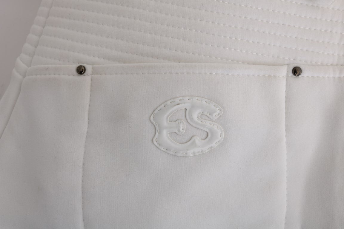 بنطلون كاجوال من القطن الأبيض بقصة ضيقة من Ermanno Scervino