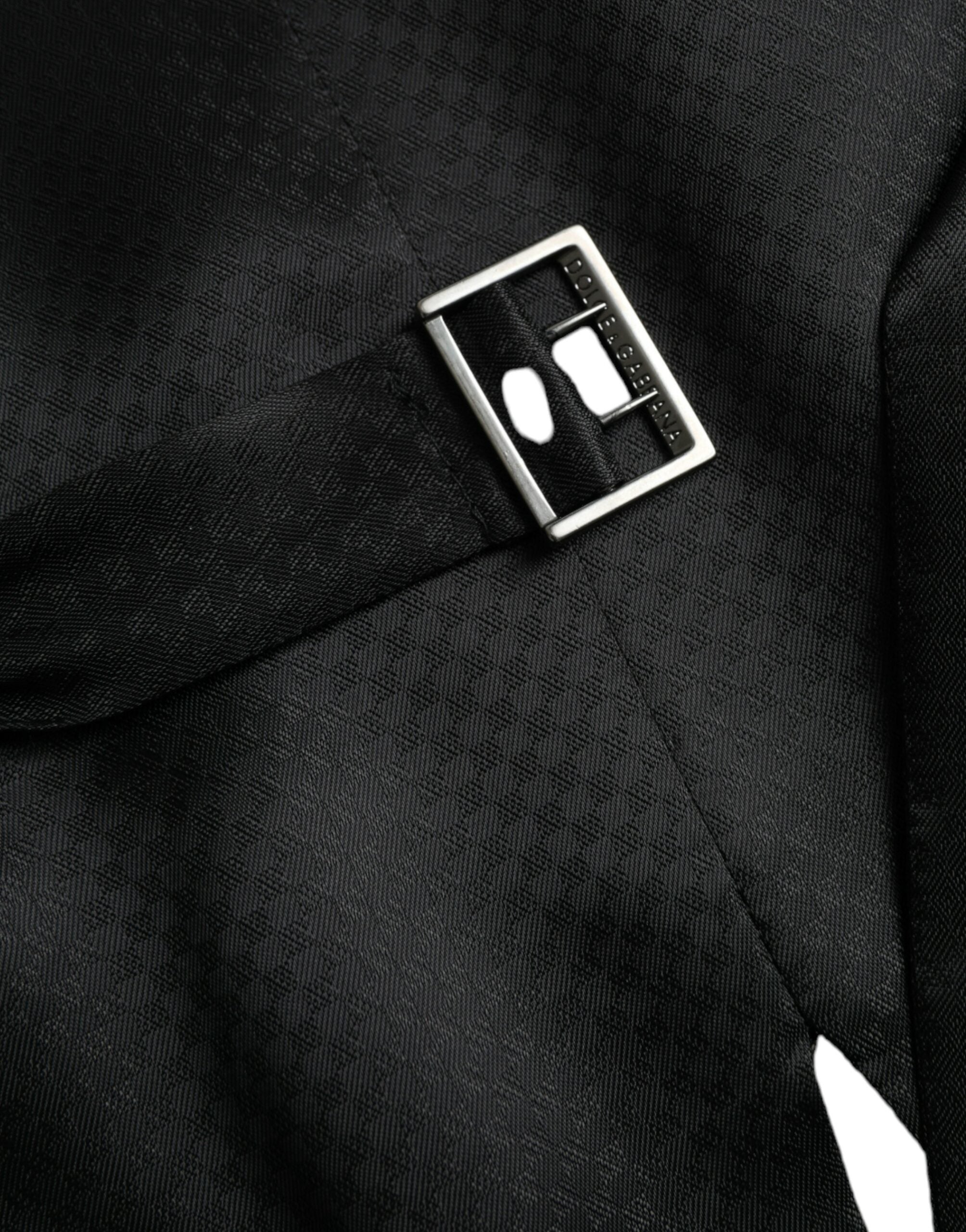 فستان وصدرية رسمية من دولتشي آند غابانا باللون البني من الصوف