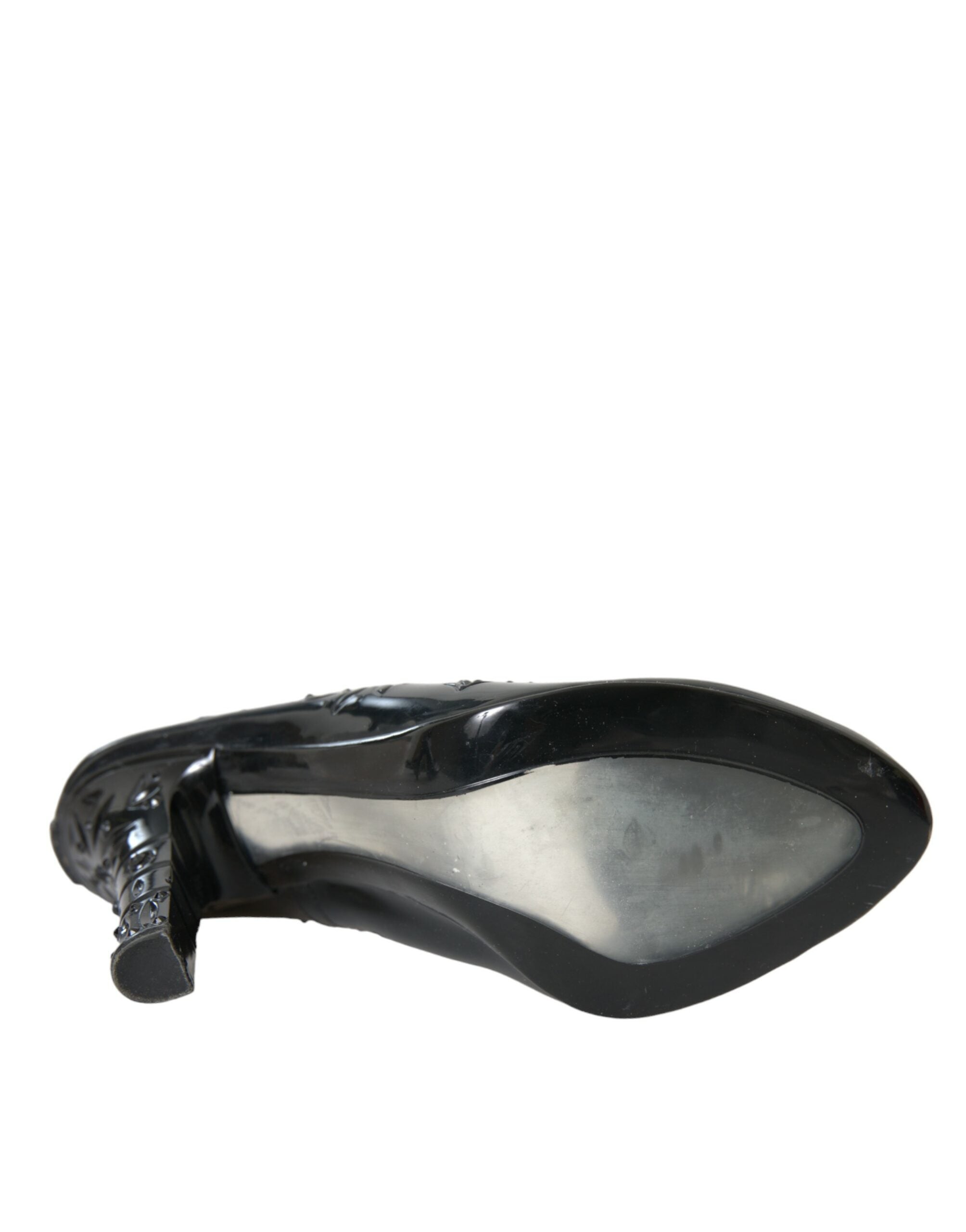 حذاء سندريلا بكعب عالٍ من دولتشي آند غابانا، كريستال أسود