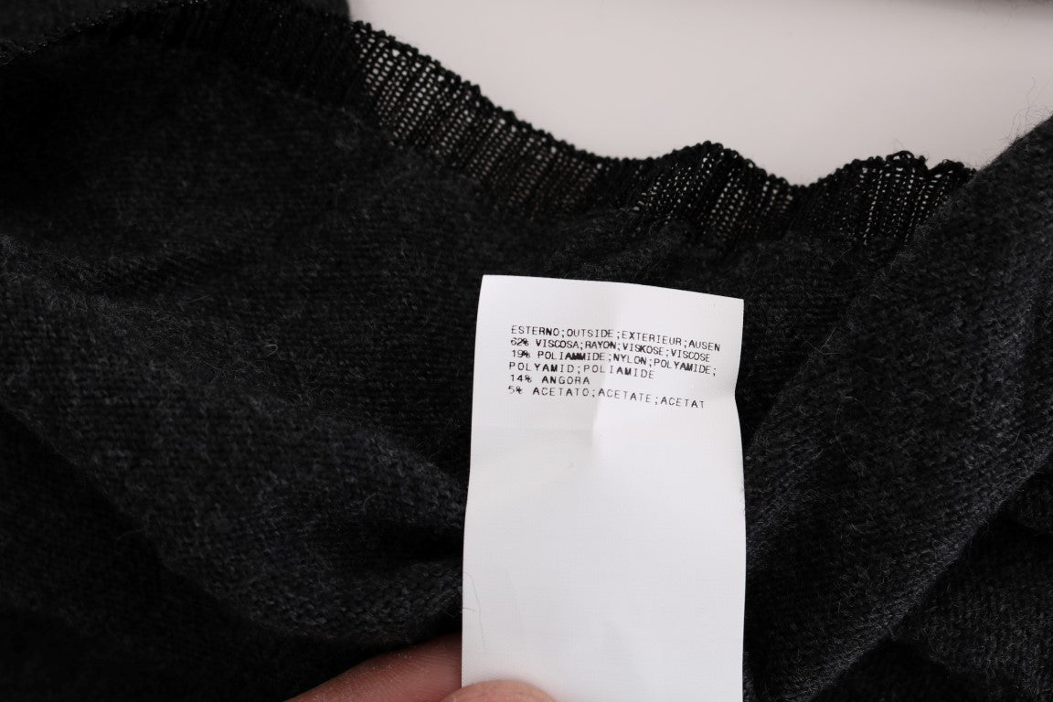 سترة محبوكة من الفيسكوز باللون الرمادي من كوستيوم ناشيونال