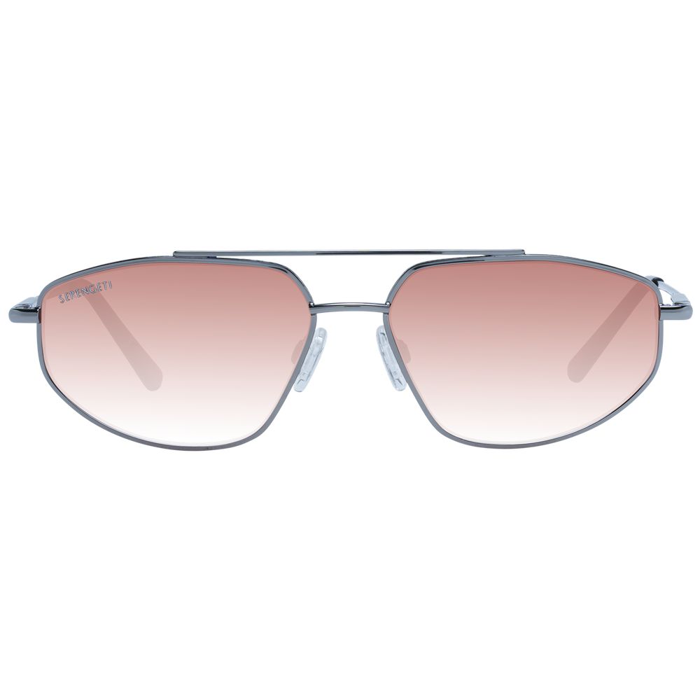 Serengeti Gray Metal Sunglasses - Luxe Marca