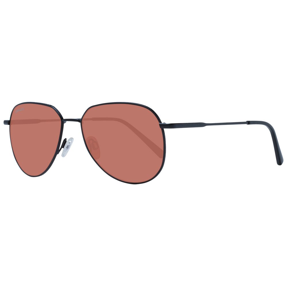 Serengeti Black Metal Sunglasses - Luxe Marca