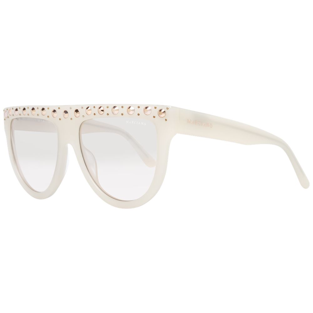 Marciano by Guess White Plastic Sunglasses - Luxe Marca