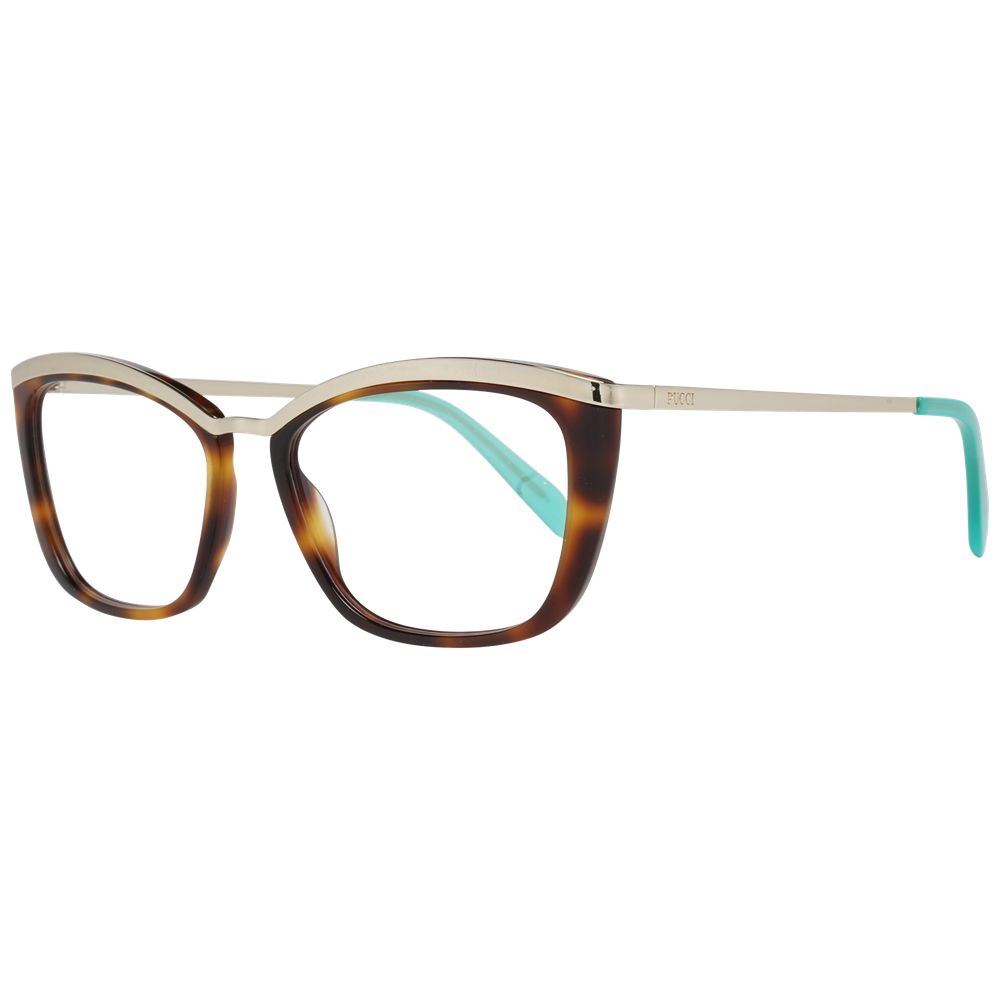 Emilio Pucci Brown Metal & Plastic Glasses (Frames) - Luxe Marca