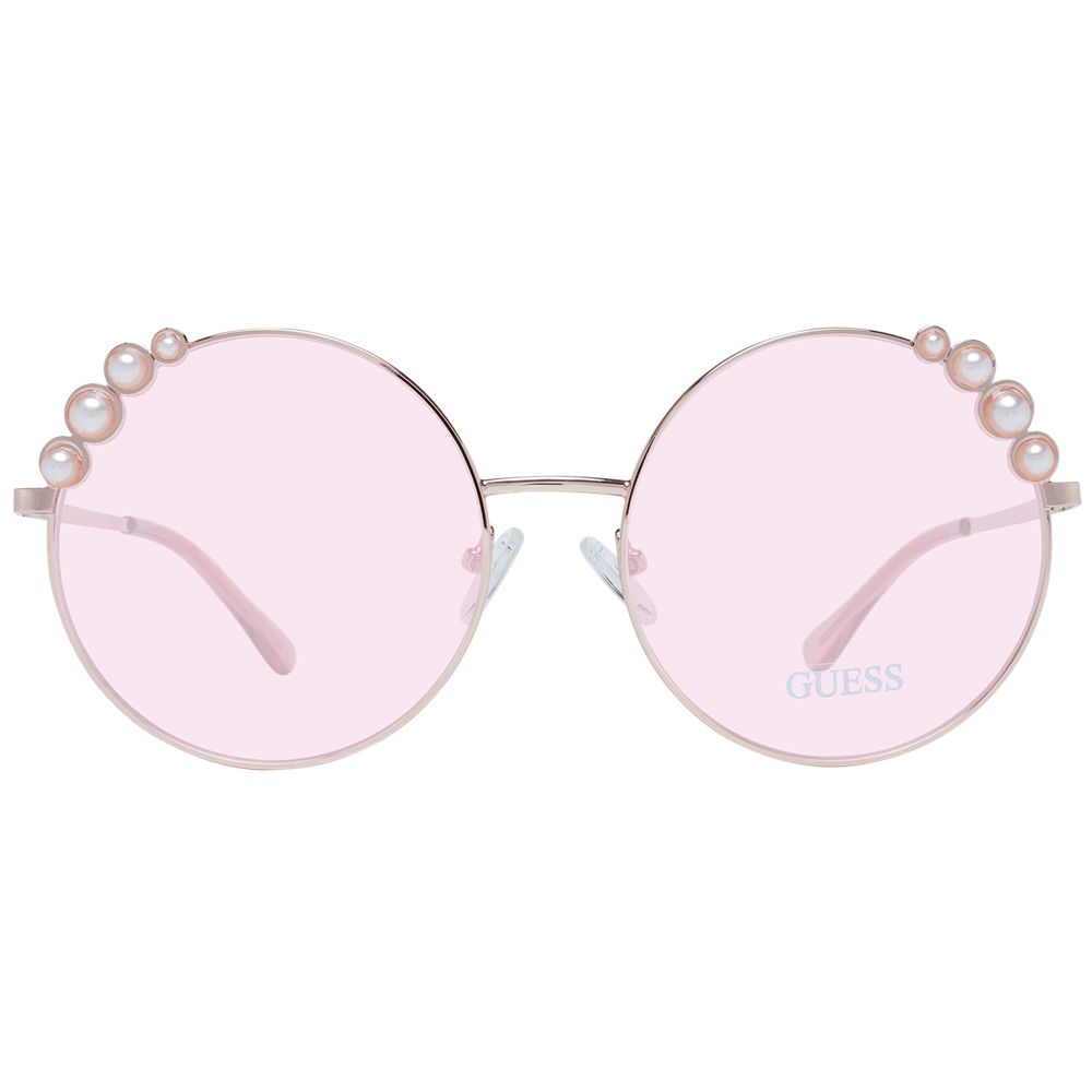 نظارة شمسية نسائية من Guess باللون الذهبي الوردي