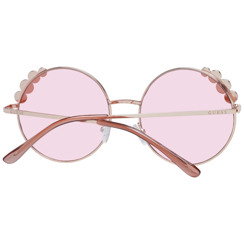نظارة شمسية نسائية من Guess باللون الذهبي الوردي