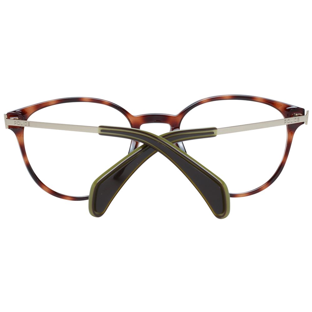 Police Brown Metal & Plastic Glasses (Frames) - Luxe Marca