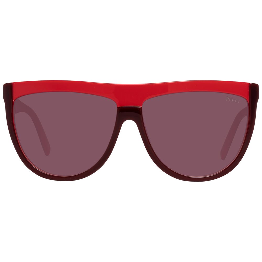 Emilio Pucci Burgundy Plastic Sunglasses - Luxe Marca