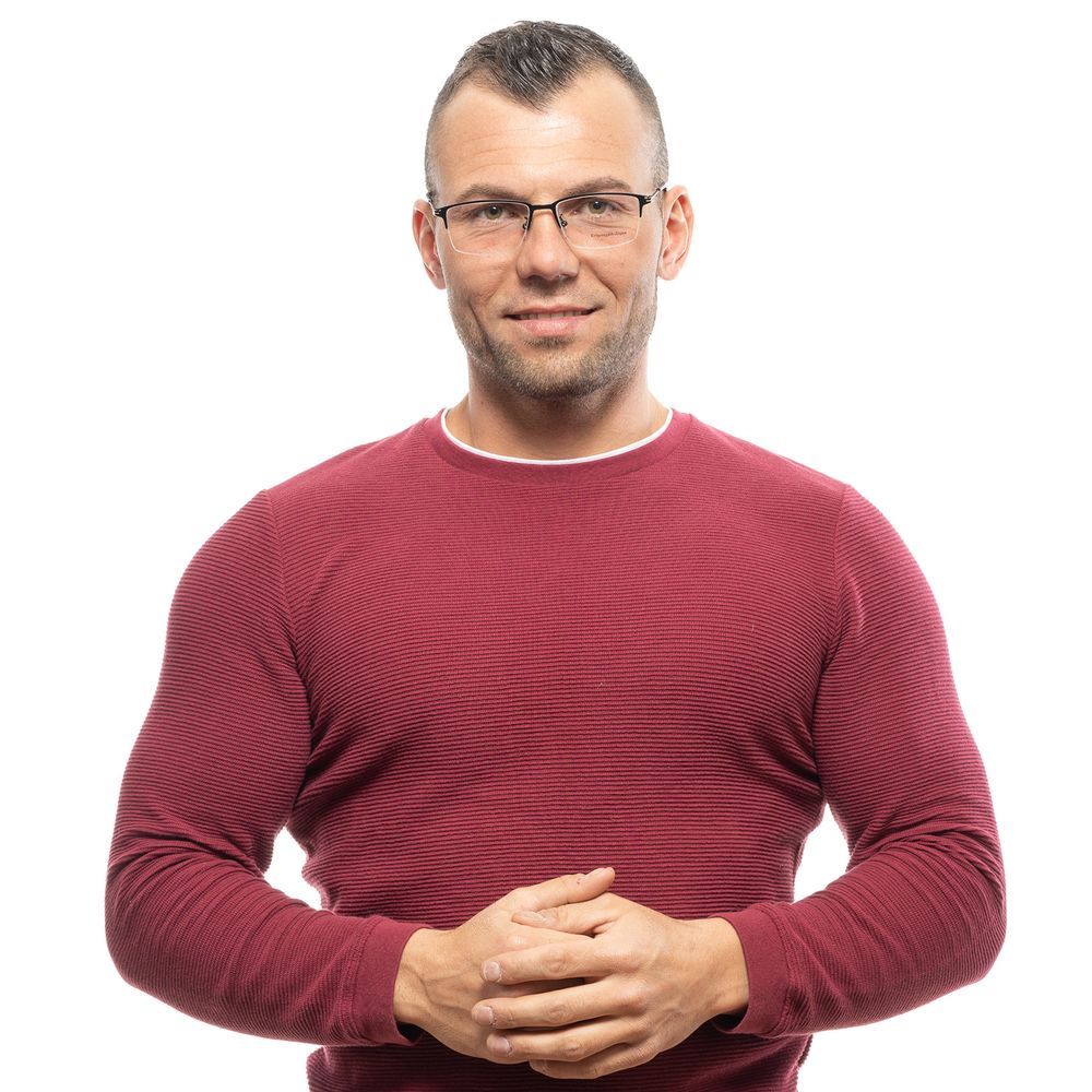 Ermenegildo Zegna Black Metal Glasses (Frames) - Luxe Marca