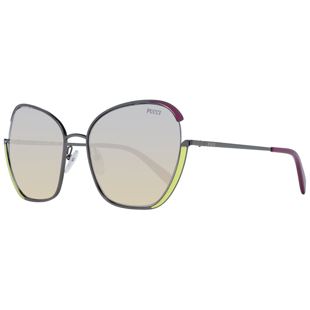 Emilio Pucci Gray Metal Sunglasses - Luxe Marca