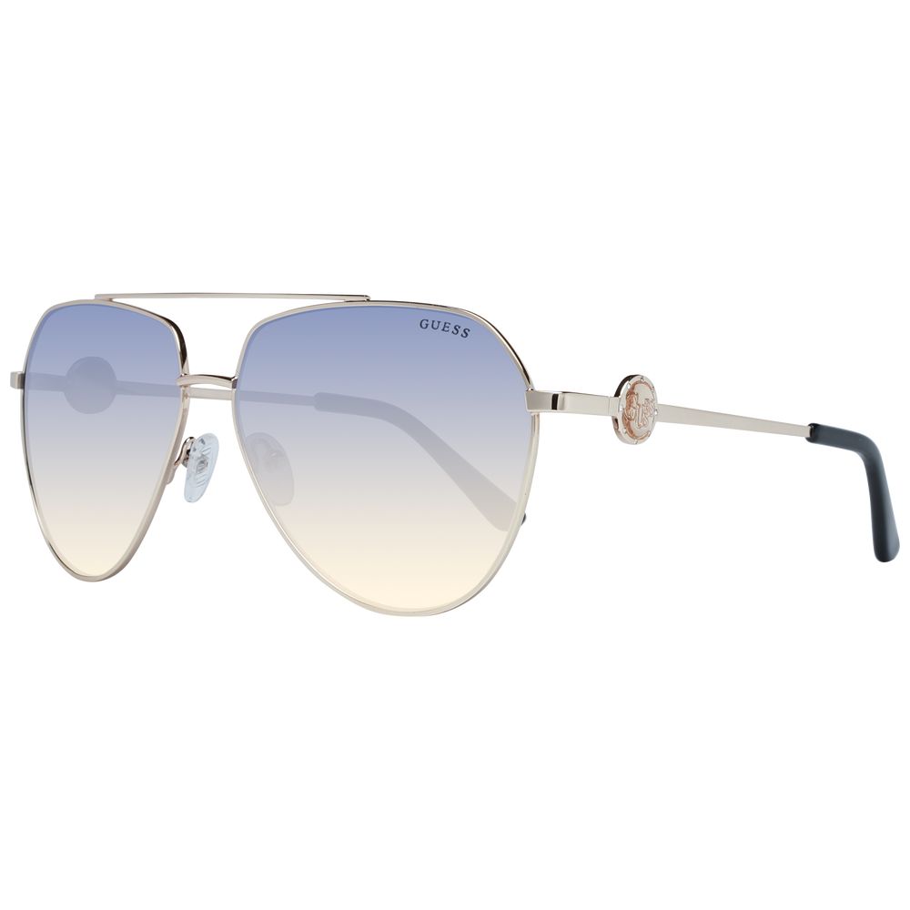 نظارات شمسية نسائية من Guess باللون الذهبي