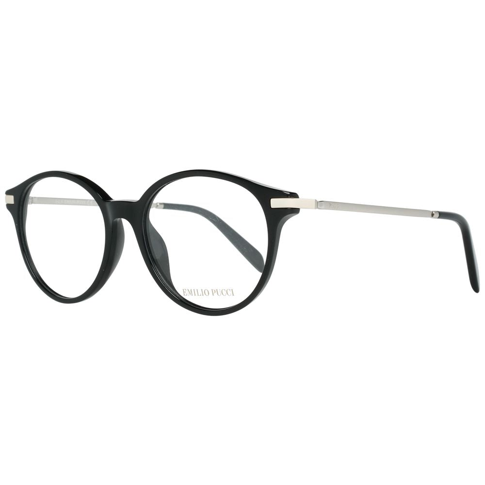 Emilio Pucci Black Metal & Plastic Glasses (Frames) - Luxe Marca