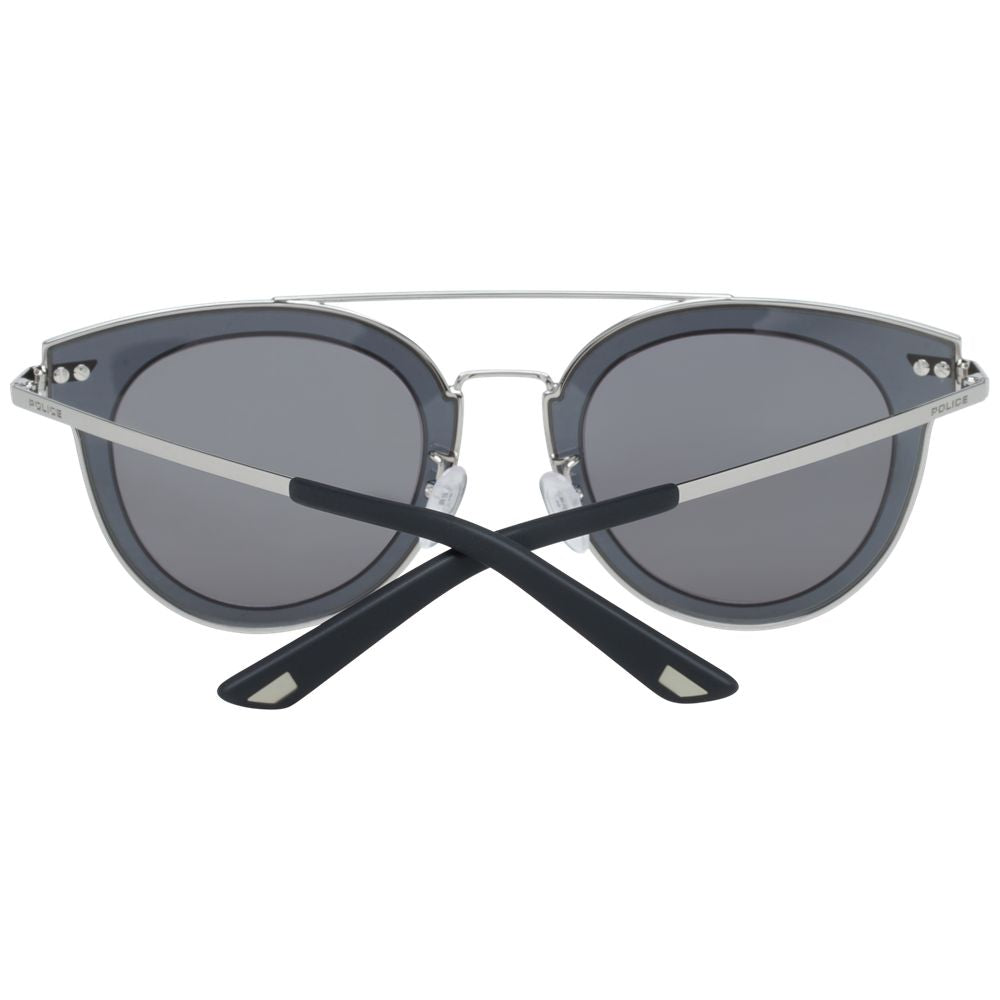 Police Silver Metal & Plastic Sunglasses - Luxe Marca