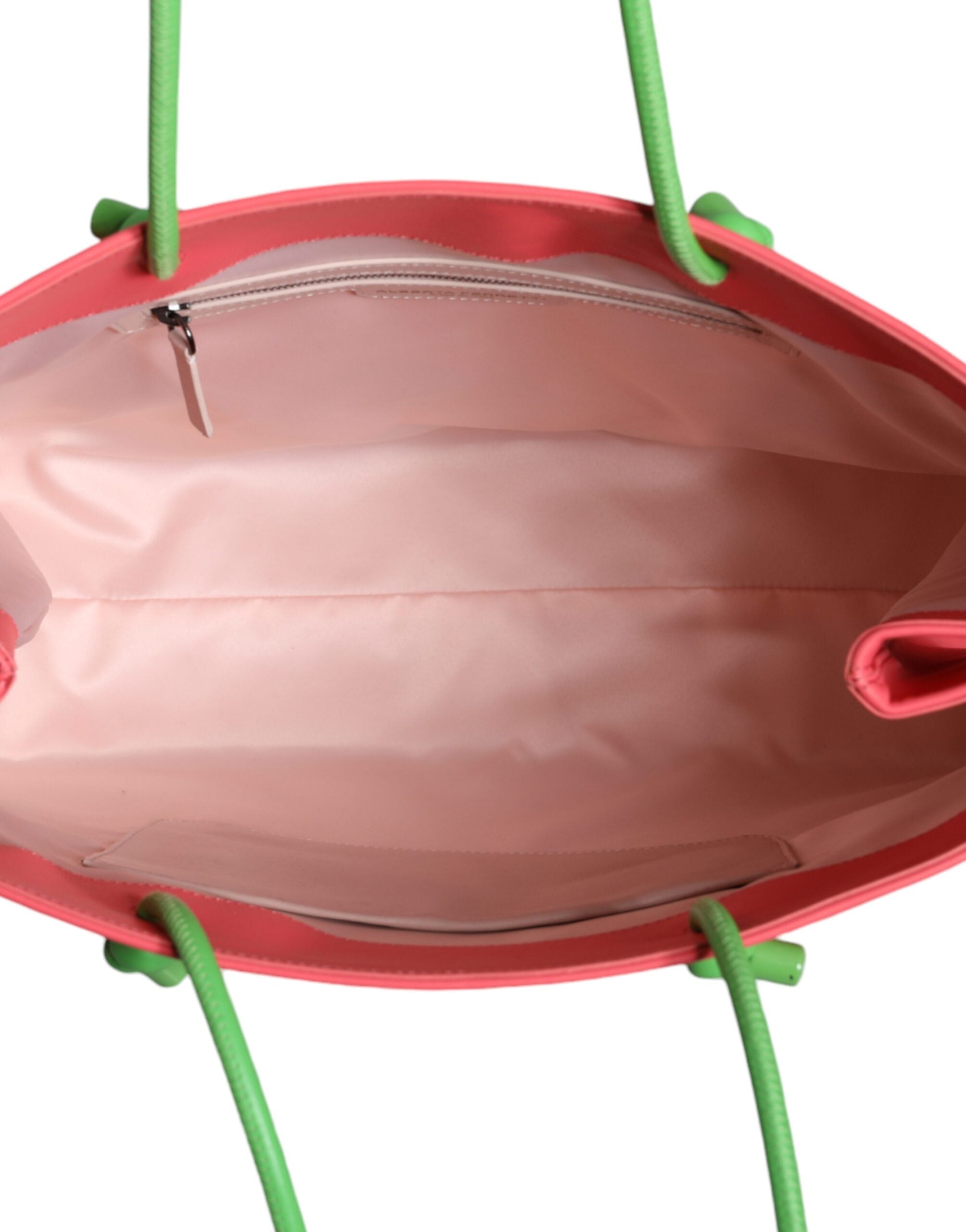 حقيبة تسوق ألبرتا فيريتي الجلدية الوردية لعطلة نهاية الأسبوع الأربعاء