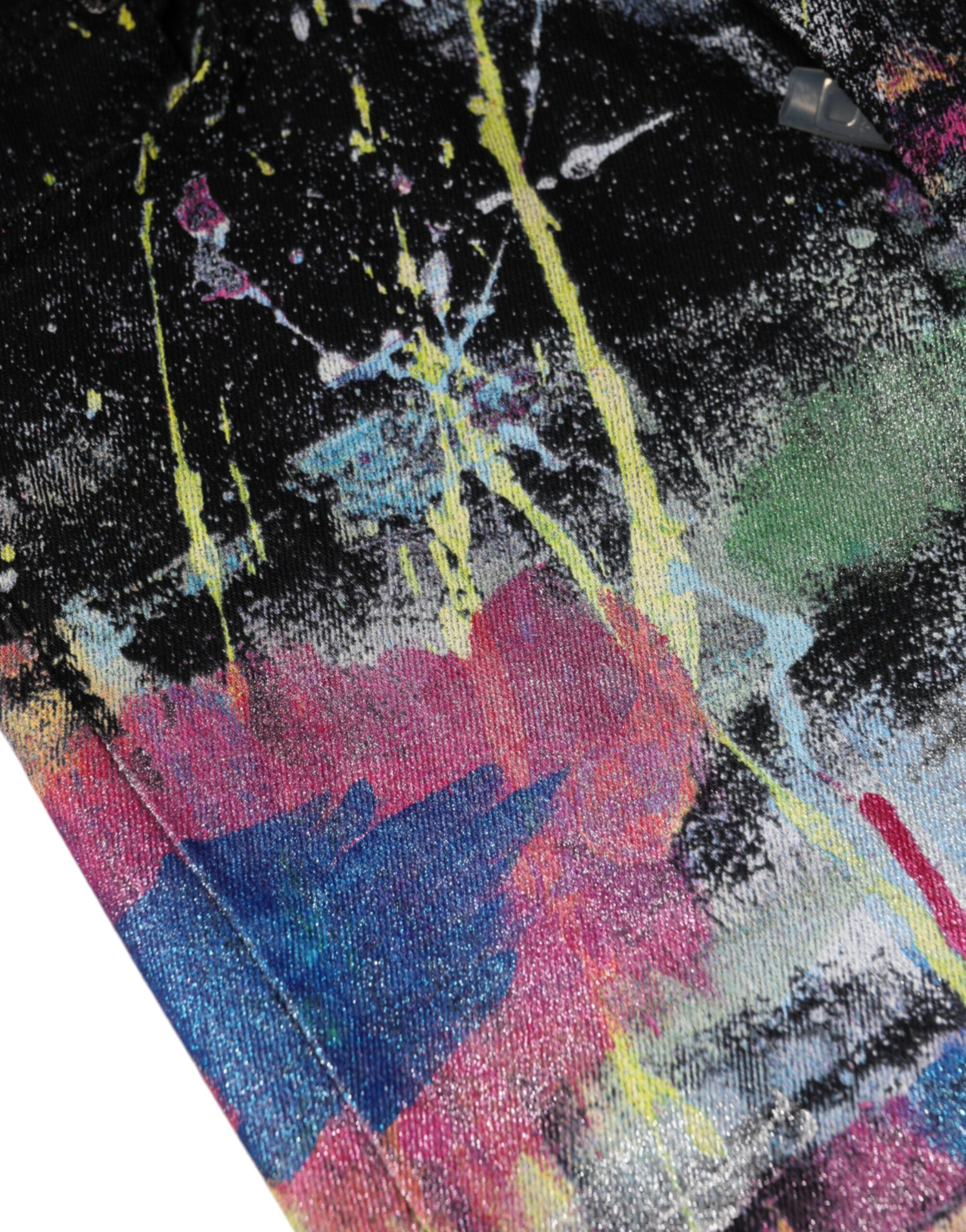 بنطلون جينز ضيق من القطن متعدد الألوان من دولتشي آند غابانا