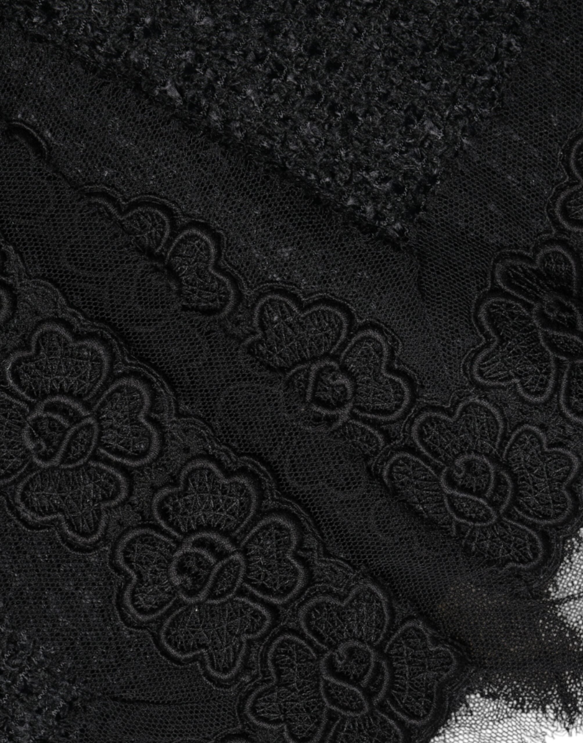 تنورة متوسطة الطول بقصّة قلم رصاص من صوف بكر أسود من دولتشي آند غابانا