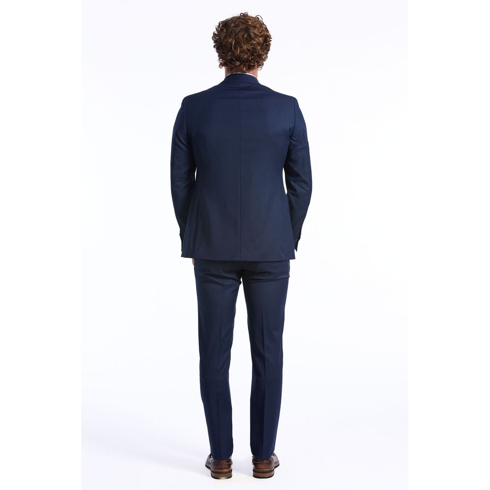 Baldinini Trend Blue Wool Suit - Luxe Marca