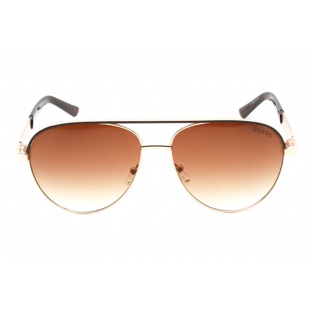 نظارات شمسية من Guess باللون الذهبي المعدني