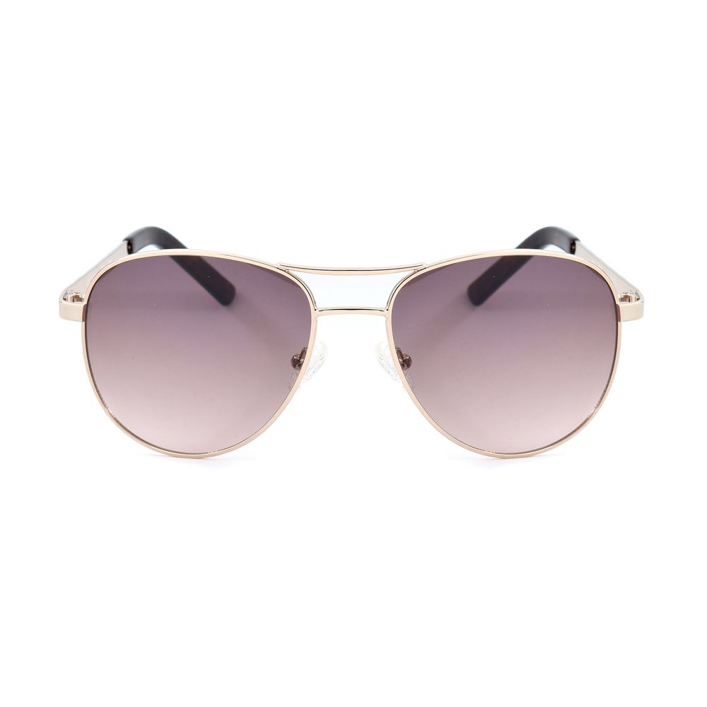نظارات شمسية من Guess باللون الذهبي المعدني