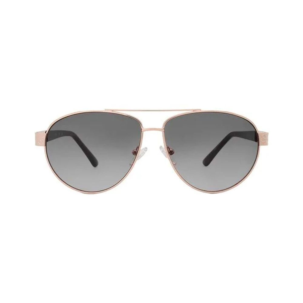 نظارات شمسية من Guess باللون الذهبي المعدني